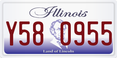 IL license plate Y580955
