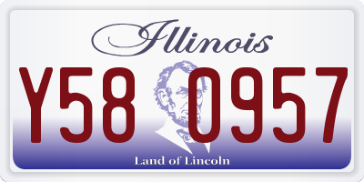 IL license plate Y580957