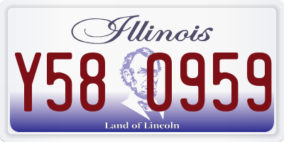 IL license plate Y580959
