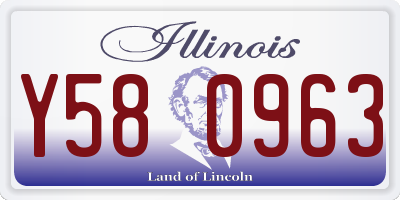 IL license plate Y580963