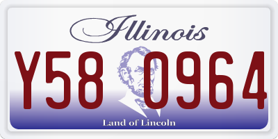 IL license plate Y580964
