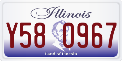 IL license plate Y580967