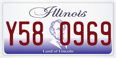 IL license plate Y580969