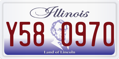 IL license plate Y580970