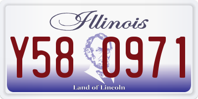 IL license plate Y580971