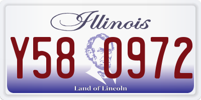 IL license plate Y580972