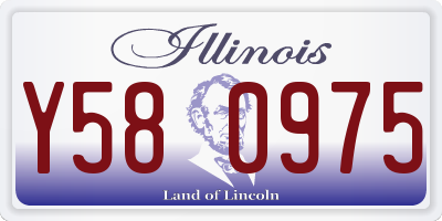 IL license plate Y580975