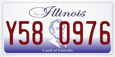 IL license plate Y580976