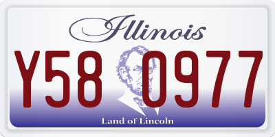 IL license plate Y580977