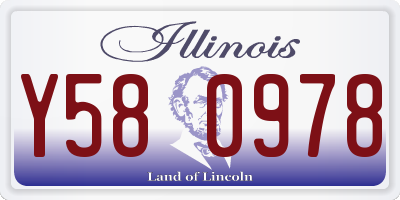 IL license plate Y580978