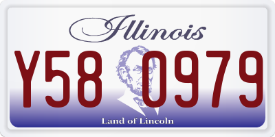 IL license plate Y580979