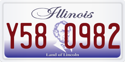 IL license plate Y580982