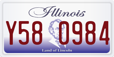 IL license plate Y580984