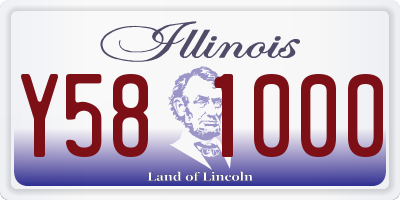 IL license plate Y581000