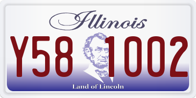 IL license plate Y581002