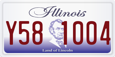 IL license plate Y581004