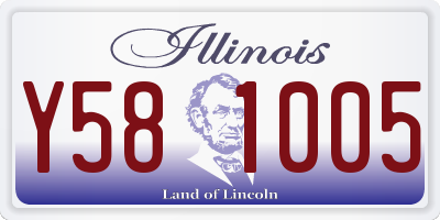IL license plate Y581005