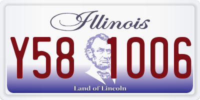 IL license plate Y581006