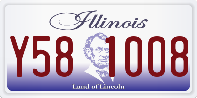 IL license plate Y581008