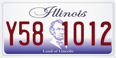 IL license plate Y581012