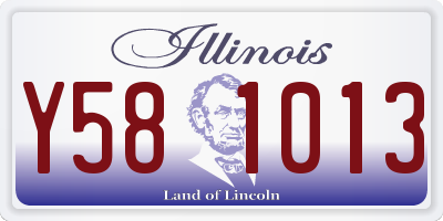 IL license plate Y581013
