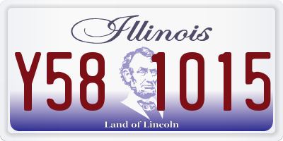 IL license plate Y581015