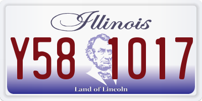 IL license plate Y581017