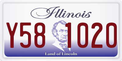 IL license plate Y581020