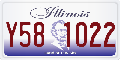 IL license plate Y581022