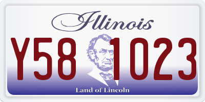 IL license plate Y581023