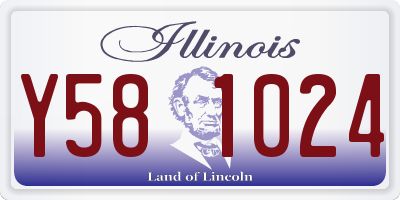 IL license plate Y581024