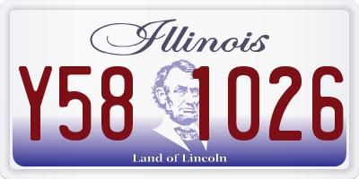 IL license plate Y581026