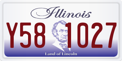 IL license plate Y581027