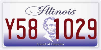 IL license plate Y581029