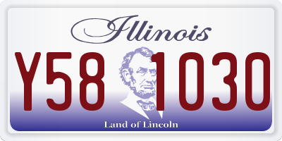 IL license plate Y581030