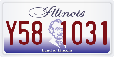 IL license plate Y581031
