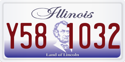 IL license plate Y581032
