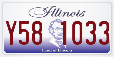 IL license plate Y581033