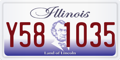 IL license plate Y581035