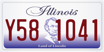 IL license plate Y581041