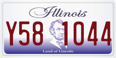 IL license plate Y581044