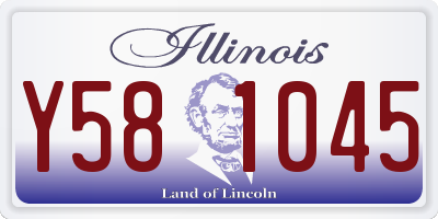 IL license plate Y581045