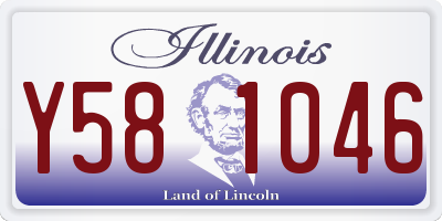 IL license plate Y581046