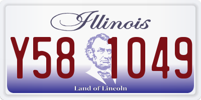 IL license plate Y581049