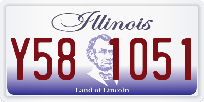 IL license plate Y581051