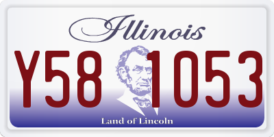 IL license plate Y581053