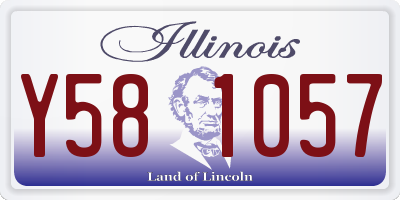 IL license plate Y581057