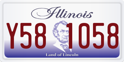 IL license plate Y581058