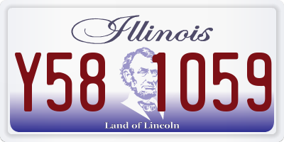 IL license plate Y581059