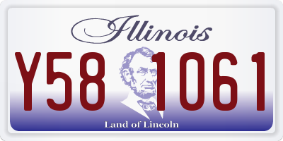 IL license plate Y581061